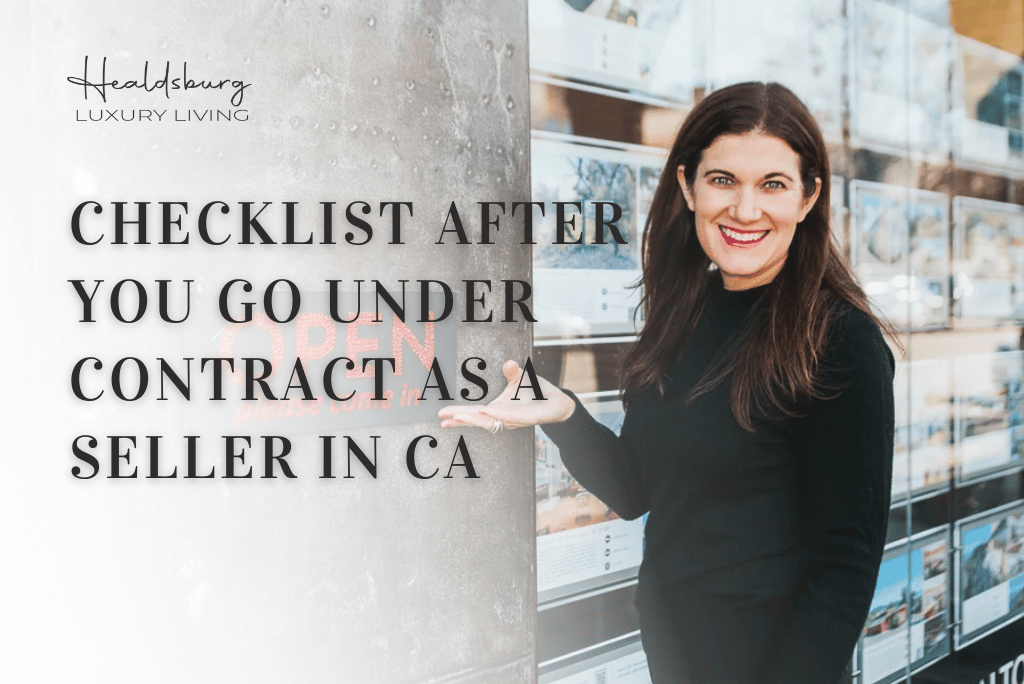Go Under Contract as a Seller in California