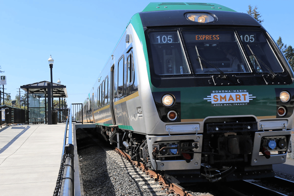 Smart train in Healdsburg
